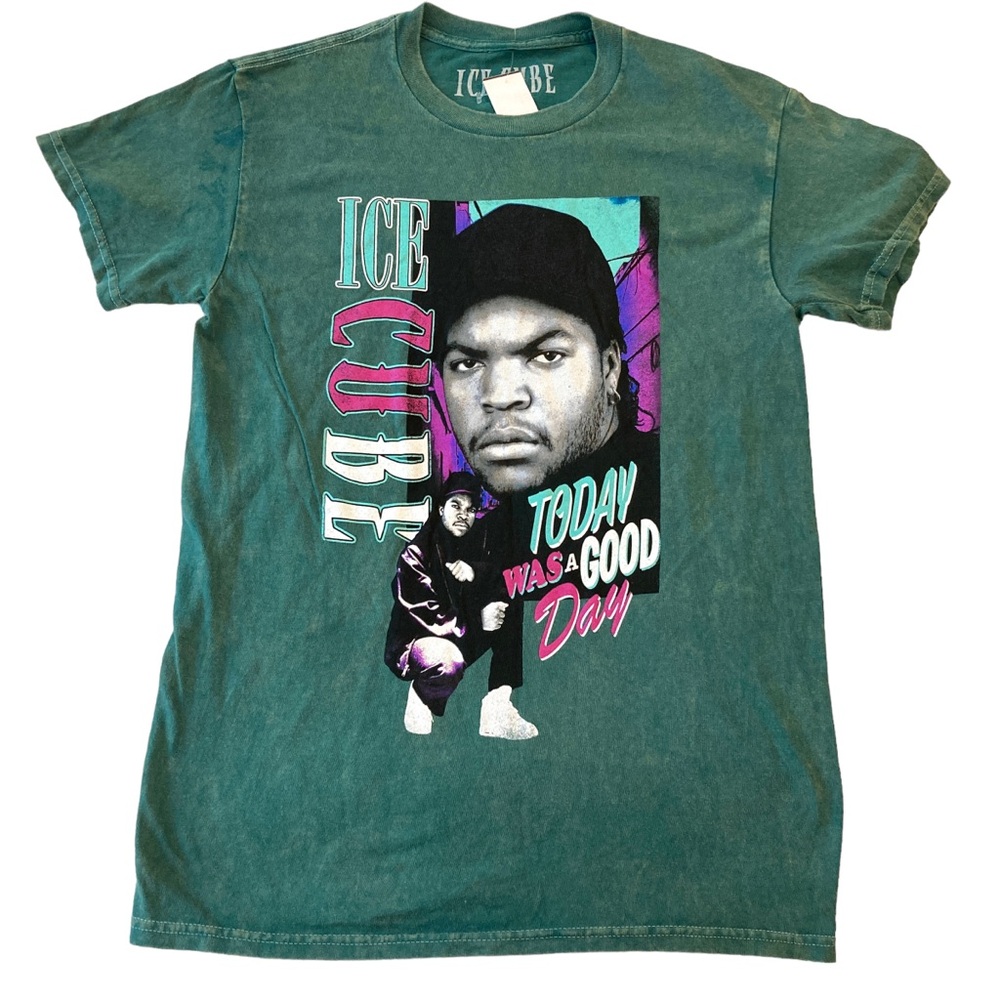 Ice Cube green T-Shirt today was a good day size S small NWT no flaws